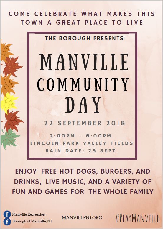 Manville Community Day Flyer JPG