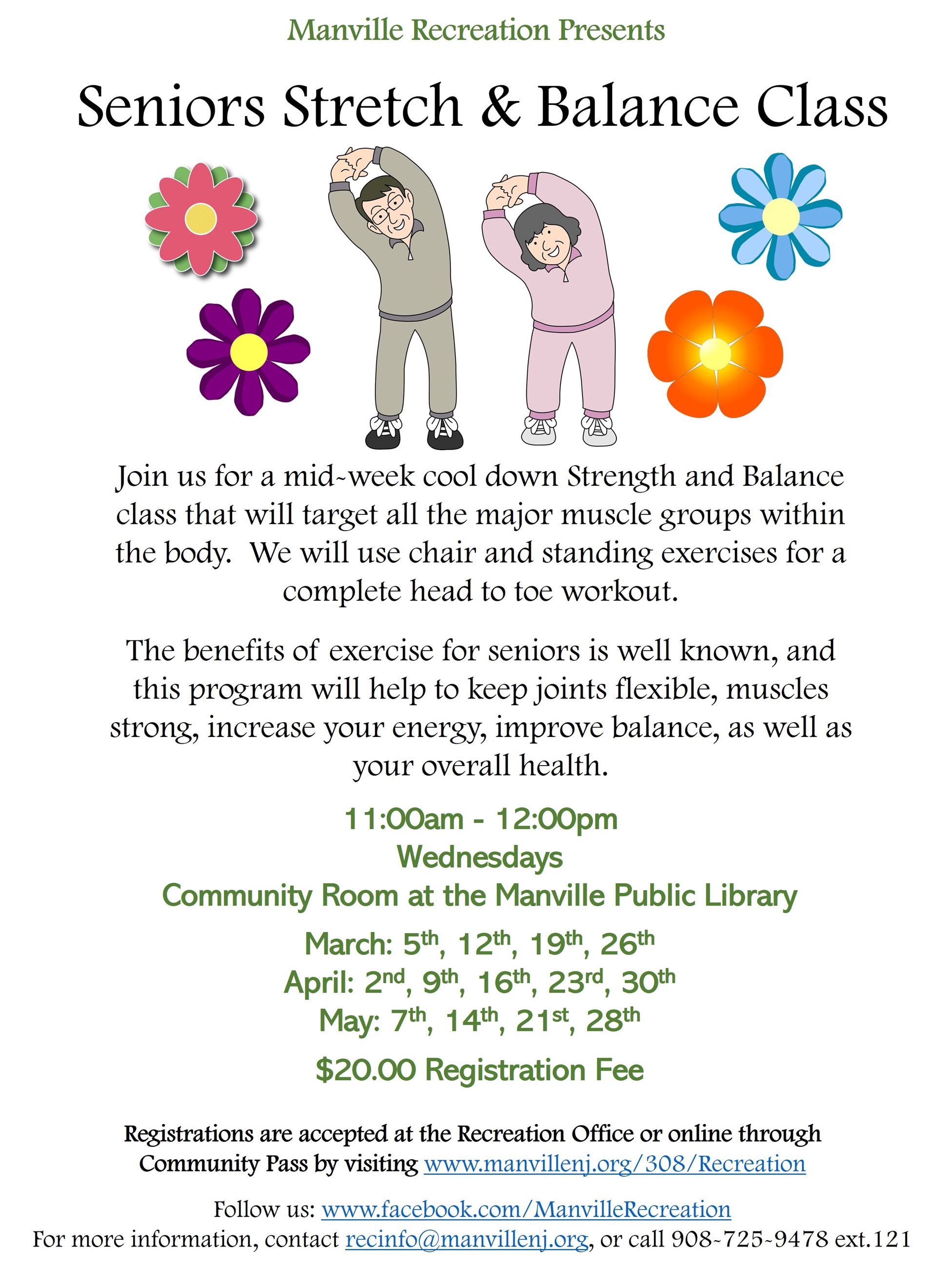 Seniors Strength Balance Class - 2025 Spring Session