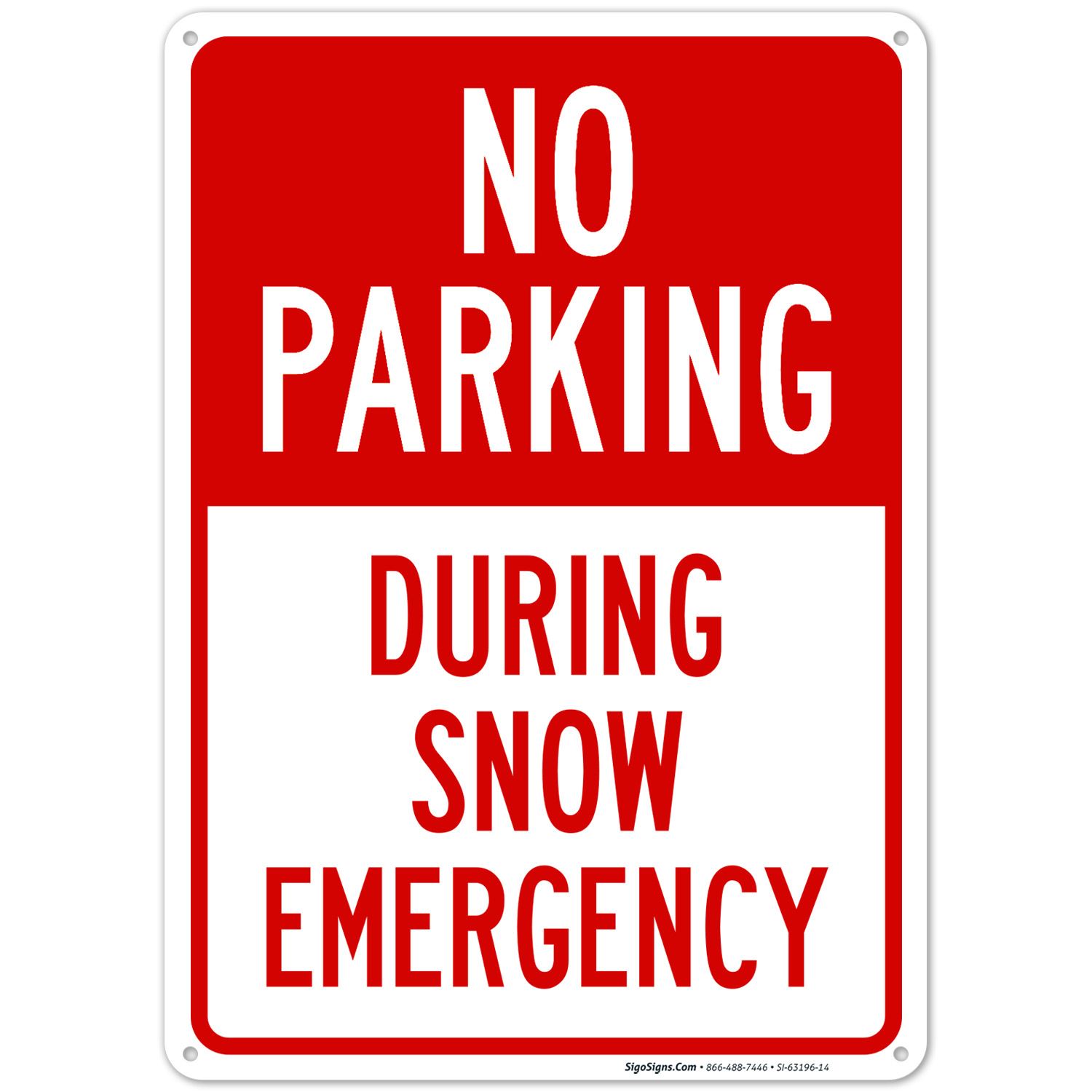 _san image of a street sign that states No Parking during Snow storms