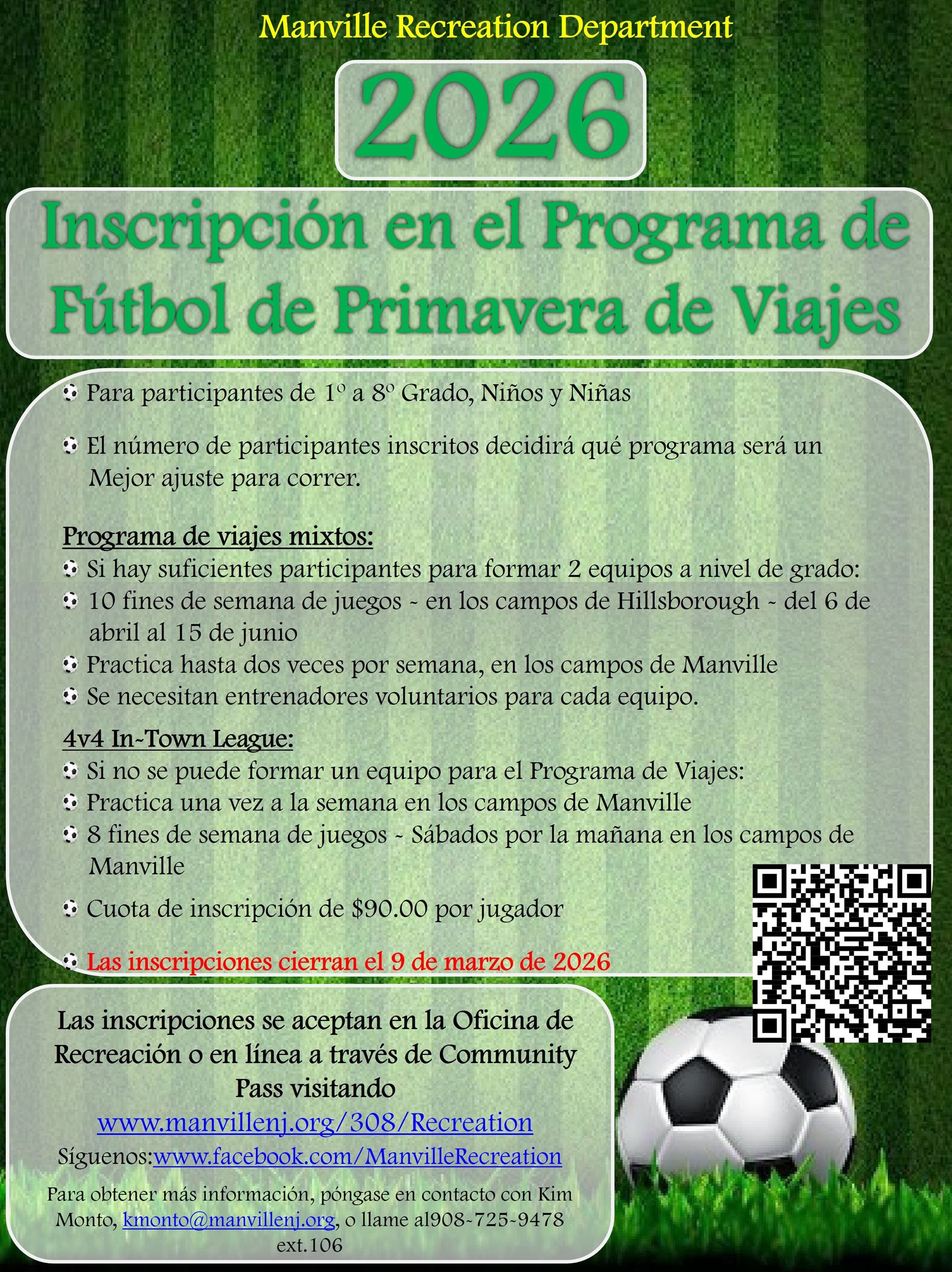 2026 Spring Co-Ed Soccer - Spanish