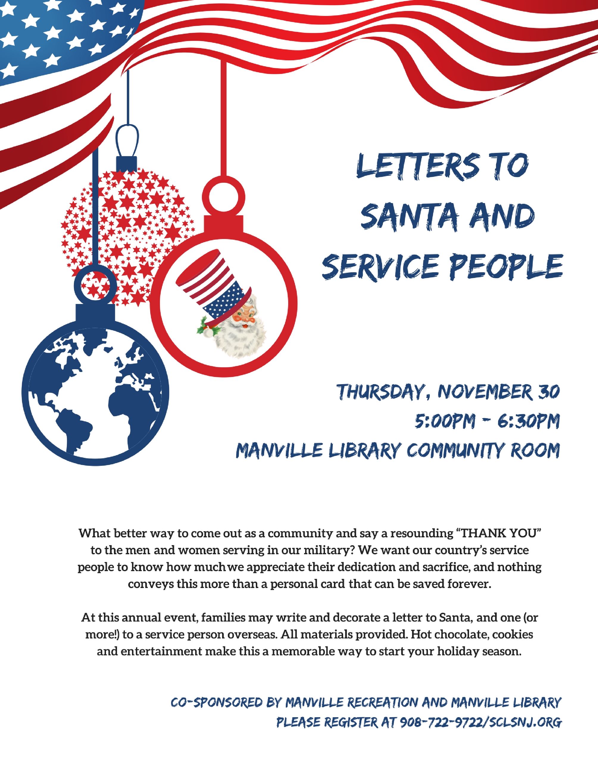 Letters to Santa and Service People 2017
