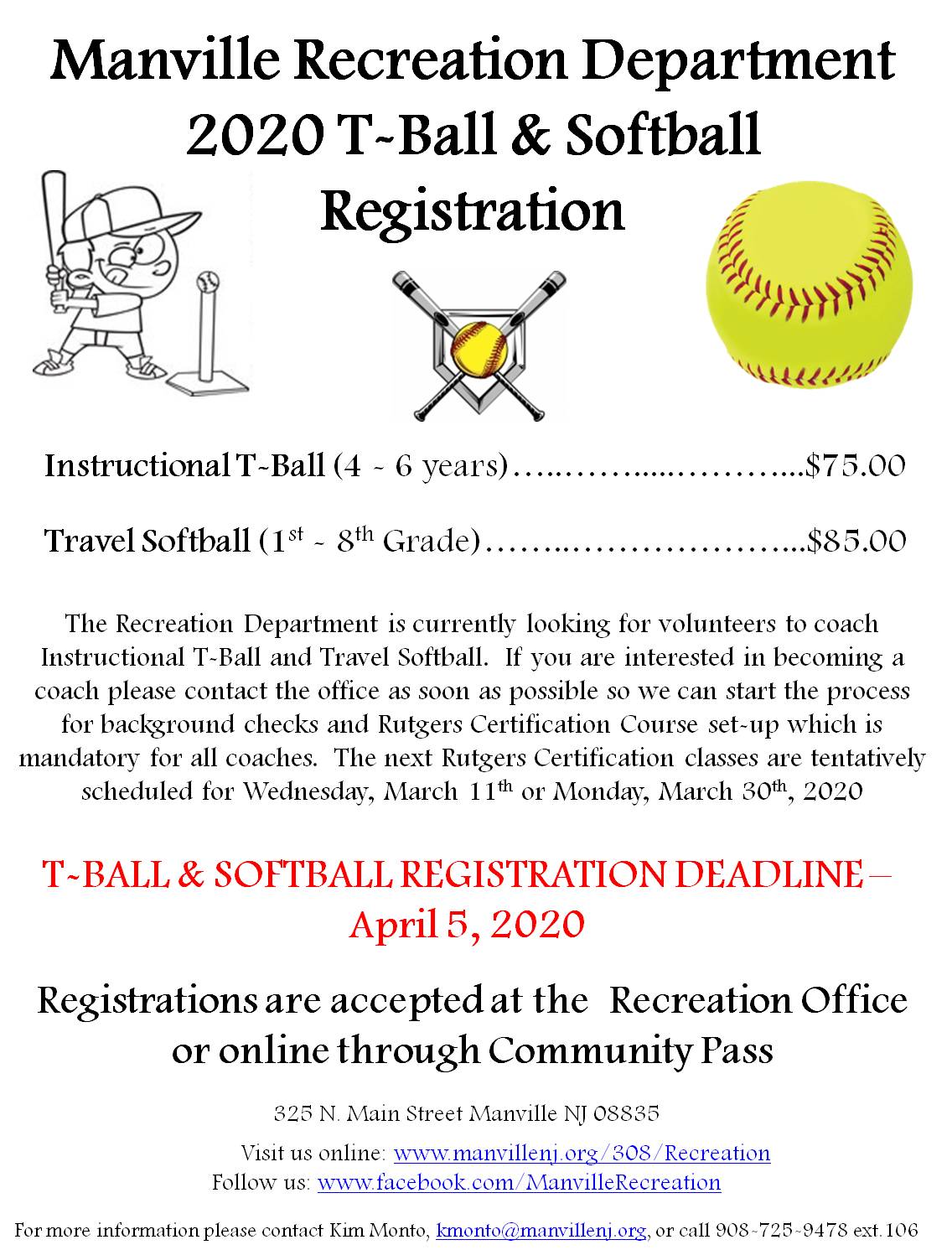 2020 Spring Ball Registration