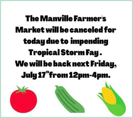 Farmers Market Cancelled