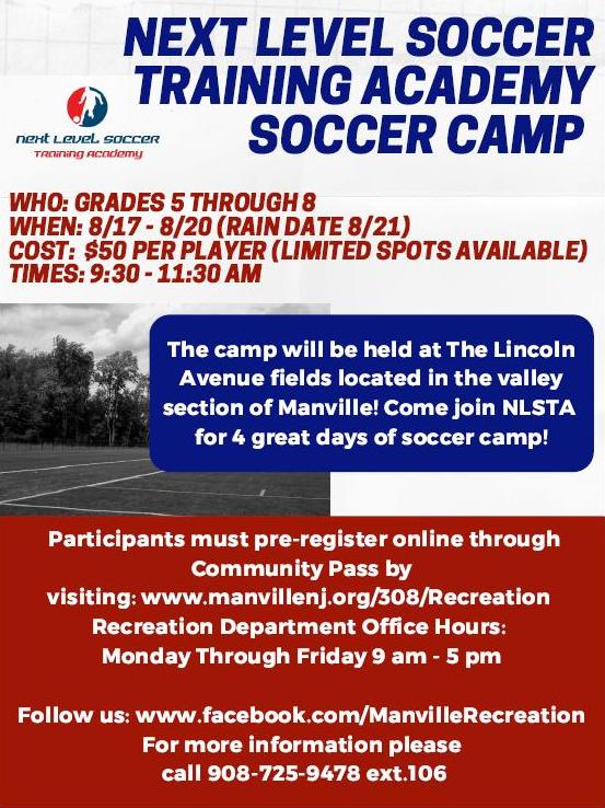 2020 Summer Soccer Camp