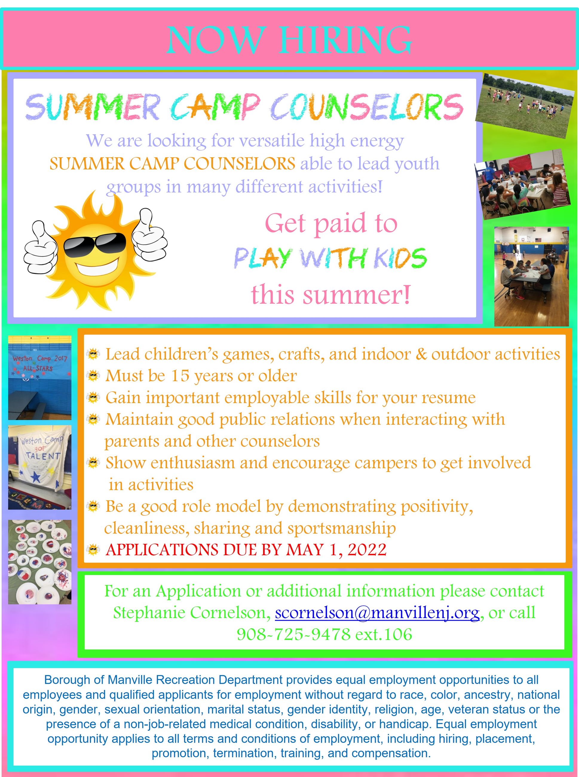 2022 Summer Camp Counselors